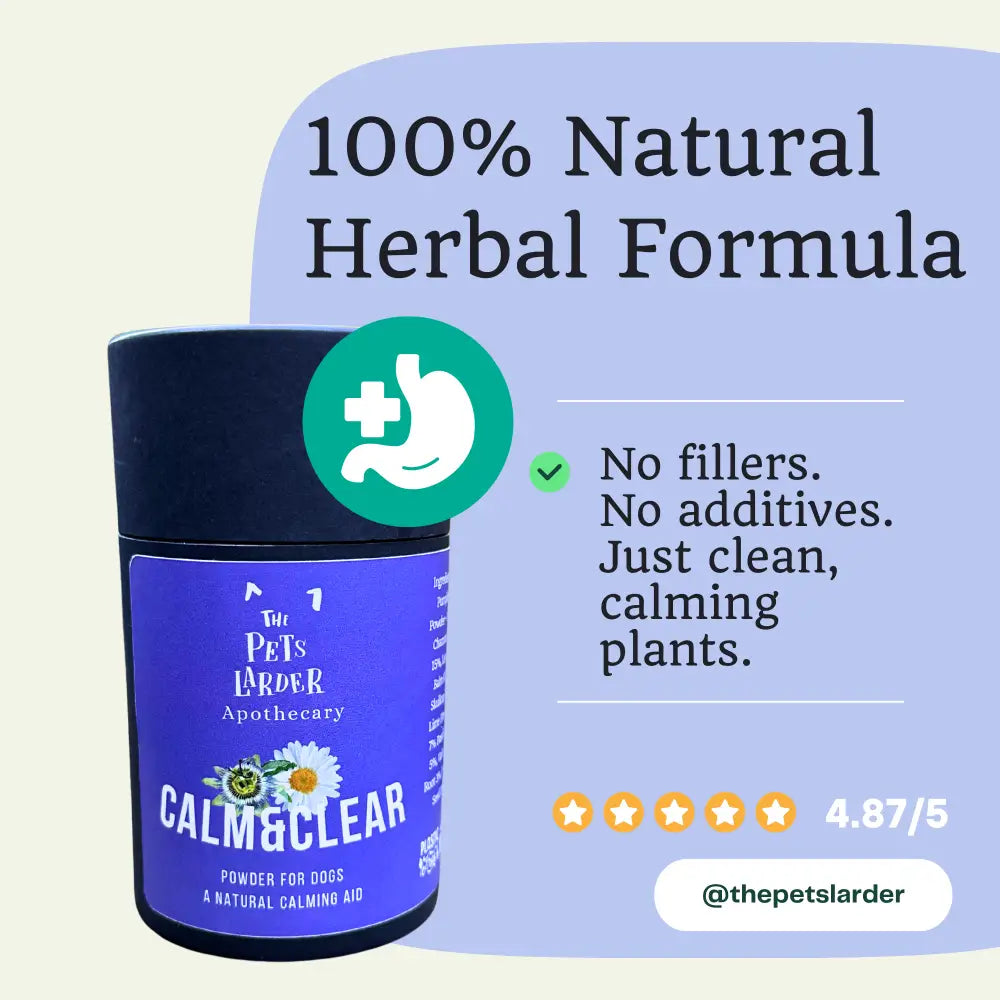 Calm & Clear – Natural Herbal Calming Supplement for Dogs
