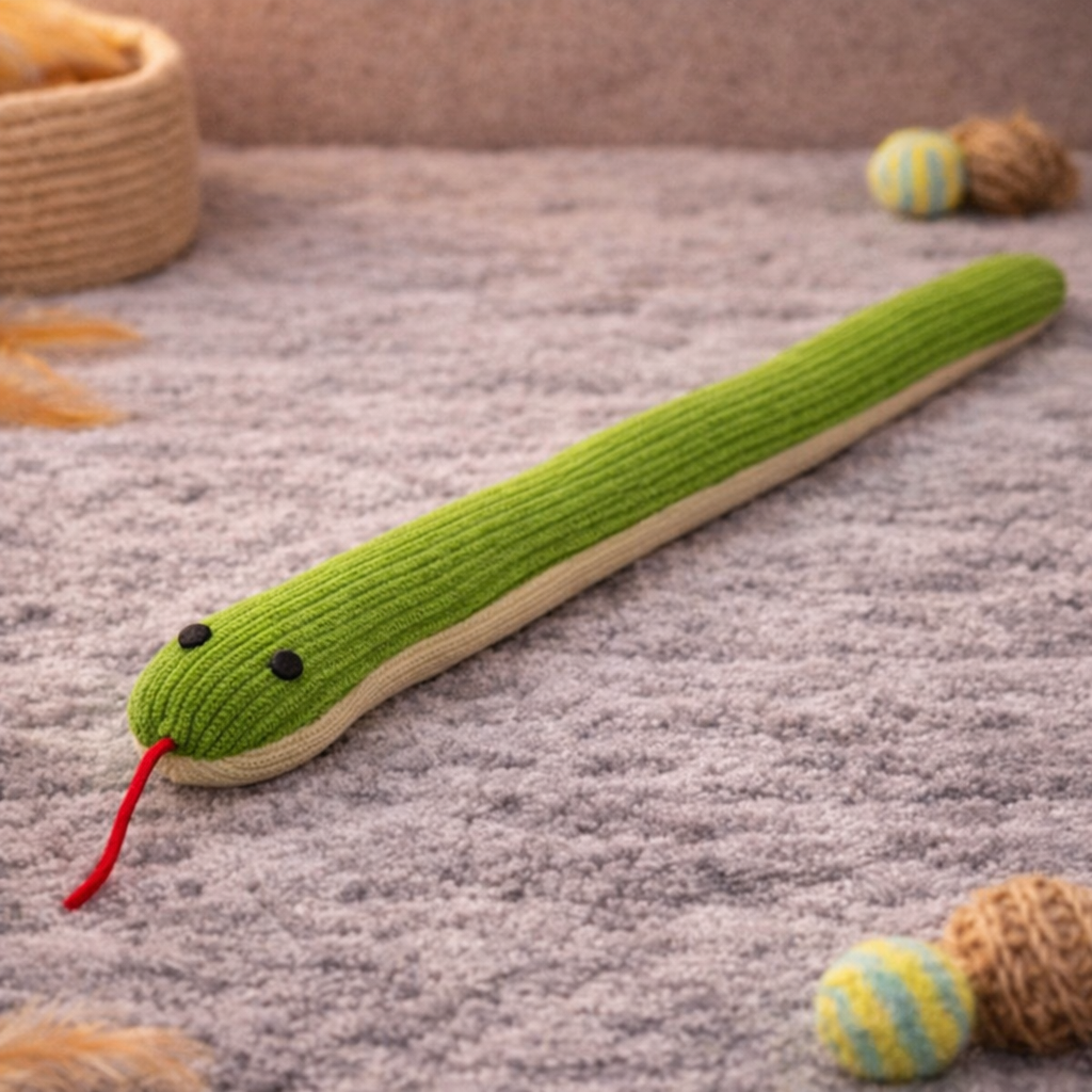 Cat Toy Snake Interactive Kick Toy for Indoor Cats – 16.5 Inches - 42 cm