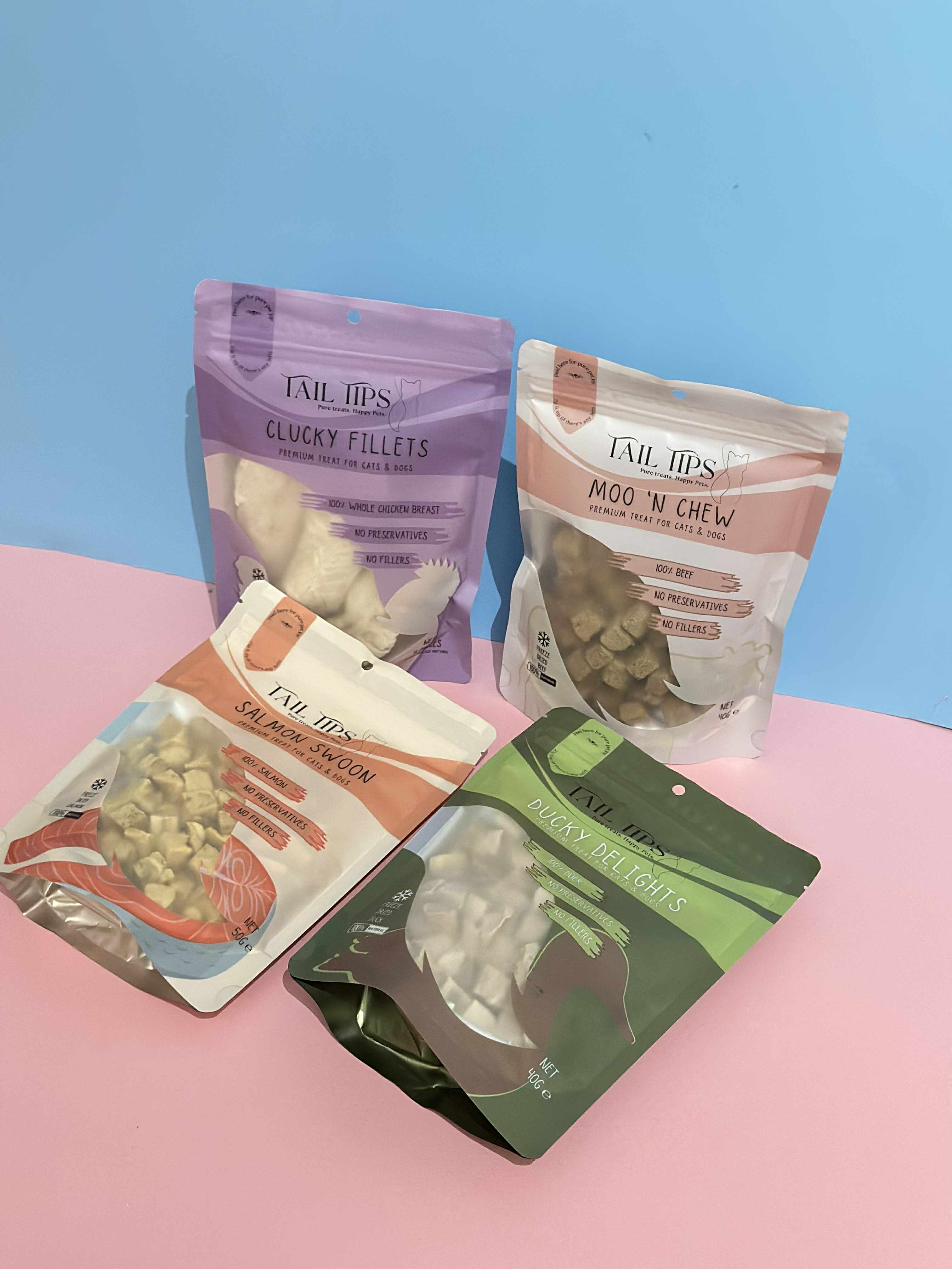 Dog Lover Pack - Premium Freeze-Dried Treats | 4 Flavours | Tail Tips UK